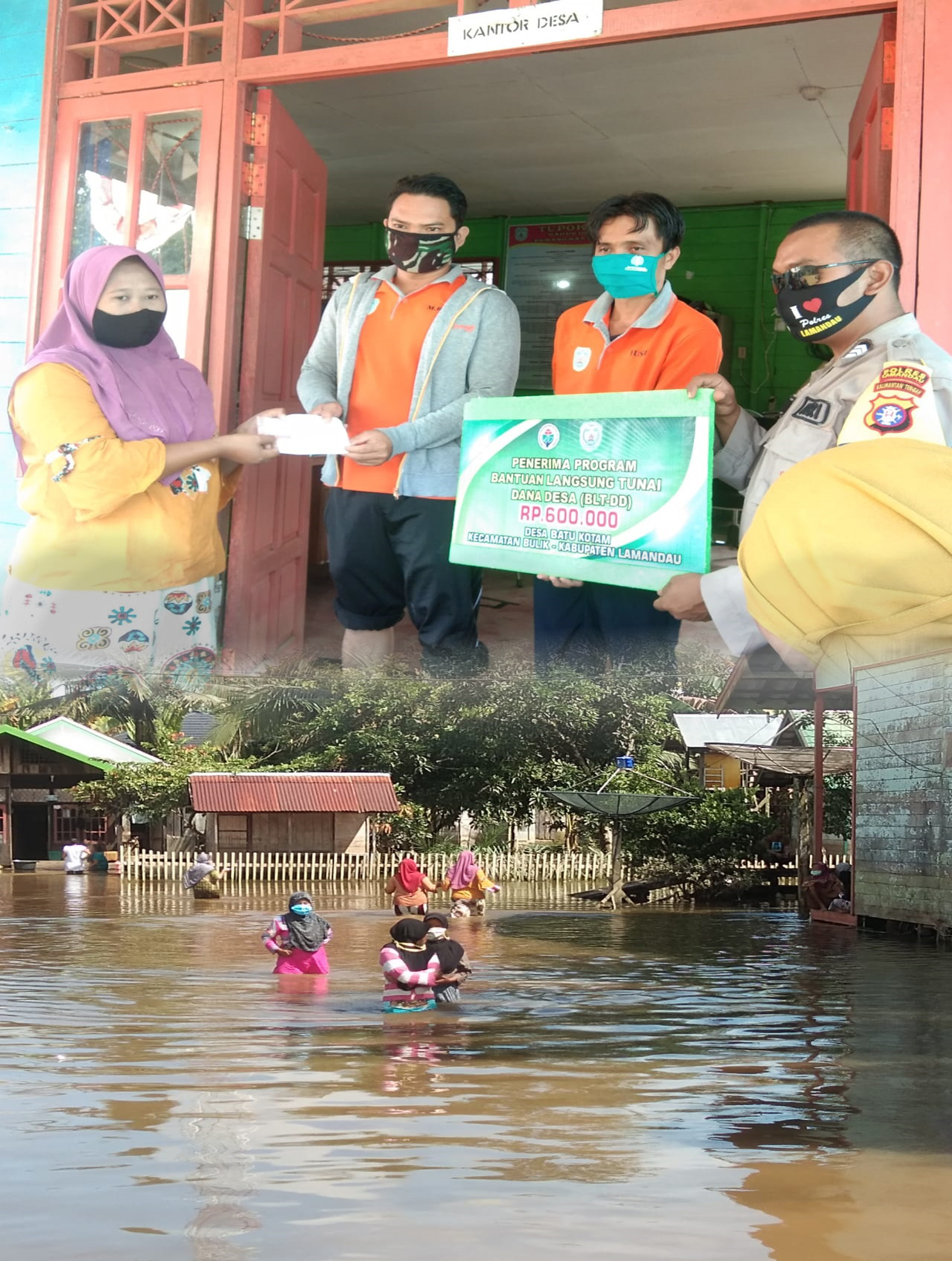 DI TENGAH BANJIR, BLT-DD TAHAP III CAIR